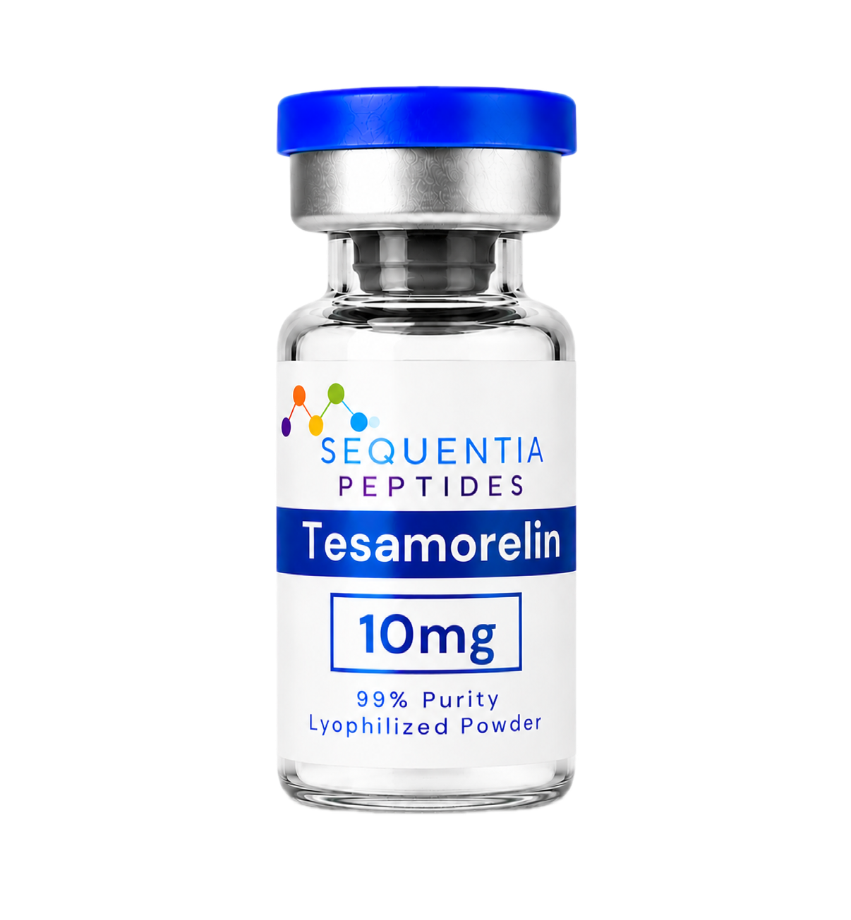 Tesamorelin research peptide vial